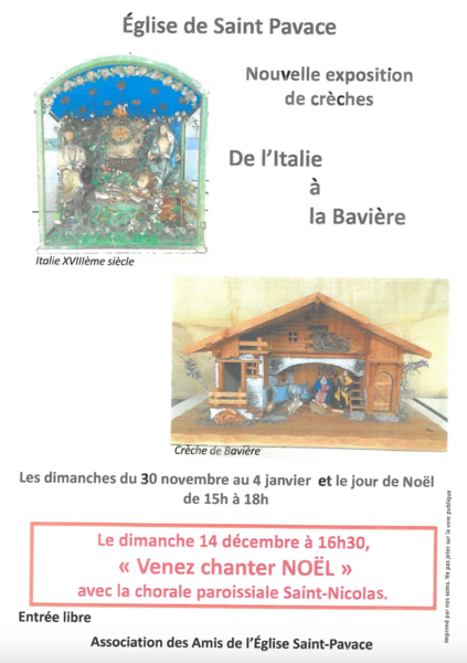 affiche église crèches