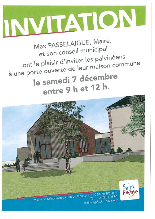 affiche porte ouverte mairie