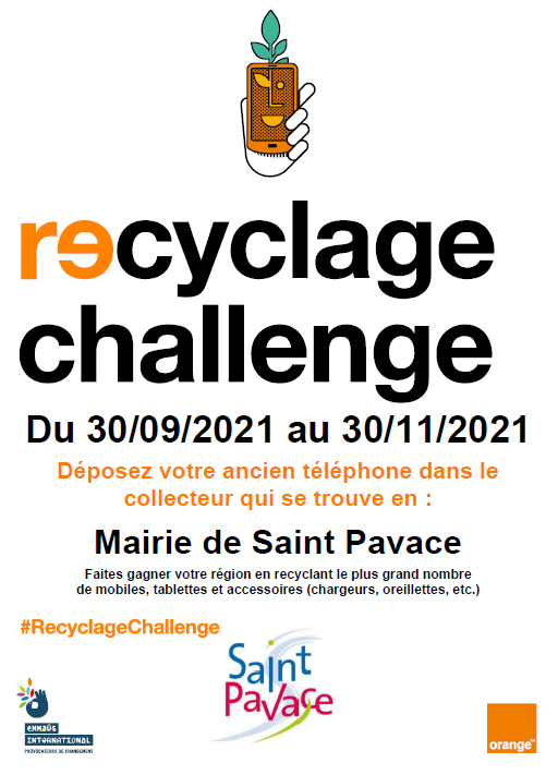 affiche recyclage portable 2021