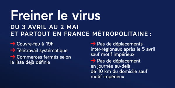 info 1er avril freiner virus