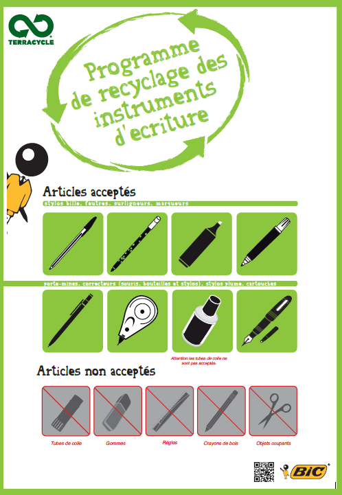 Terracycle accepté-non accepté